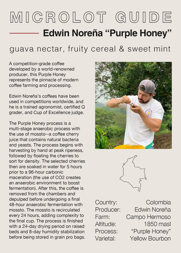 Edwin Norena "Purple Honey" Microlot